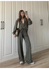 Çift Fermuarlı Haki Spor Model Takım
