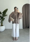 Çin Düğmeli Bronz Gömlek Kimono