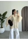 Çin Düğmeli Taş Gömlek Kimono