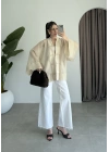 Çin Düğmeli Taş Gömlek Kimono