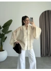 Çin Düğmeli Taş Gömlek Kimono