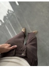 Culotte Bilek Boy Kahve Tensel Pantolon