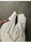 Dania Premium Ekru Tensel Palazzo Pantolon