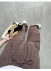 Dania Premium Kahve Tensel Palazzo Pantolon