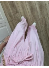 Dania Premium Pembe Tensel Palazzo Pantolon