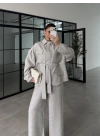 Gri Premium Ceket Pantolon Takım