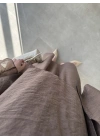 İkili Askılı Kahve Bluz Elbise Takım