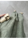 İthal Kumaş Desenli Oversize Haki Gömlek Takım