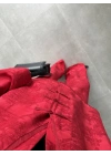 Jakarlı Kırmızı Kimono Takım