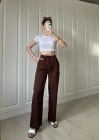 Kahve Yazlık Coton Pantolon