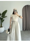 Kemerli Basic Taş Elbise