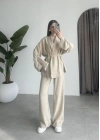 Keten Aerobin Taş Kimono Takım