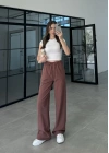 Keten Beli Lastikli Kiremit Pantolon