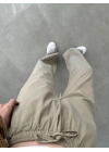 Keten Beli Lastikli Vizon Pantolon