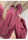 Labu Tensel Oversize Basic Bordo Takım