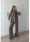 Labu Tensel Oversize Basic Cappuccino Takım