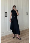 Marka Model Asimetrik Kemerli Elbise