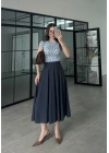 Midi Boy Lacivert Tensel Etek