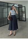Midi Boy Lacivert Tensel Etek