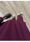 Oysh Kumaş Oversize Bordo Spor Takım