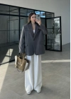 Perla Premium Tensel Antrasit Ceket