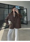 Perla Premium Tensel Kahve Ceket