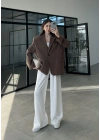 Perla Premium Tensel Kahve Ceket