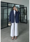 Perla Premium Tensel Lacivert Ceket