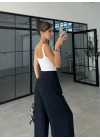 Pinterest Basic Palazzo Kumaş Lacivert Pantolon