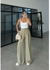Pinterest Basic Palazzo Kumaş Mint Pantolon