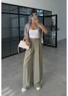 Pinterest Basic Palazzo Kumaş Mint Pantolon