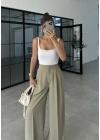 Pinterest Basic Palazzo Kumaş Mint Pantolon