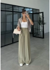 Pinterest Basic Palazzo Kumaş Mint Pantolon