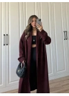 Pinterest Bordo Uzun Triko Hırka