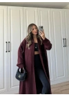Pinterest Bordo Uzun Triko Hırka