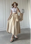 Poplin Kumaş Premium Taş Etek