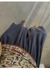 Rove Tensel Beli Lastikli Lacivert Etek Pantolon