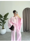 Salaş Yarasakol Pembe Keten Takım