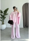 Salaş Yarasakol Pembe Keten Takım
