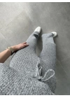 Sık Dokuma Kısakollu Gri Takım