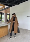 Stradi Model Kahve Astarlı Uzun Trençkot