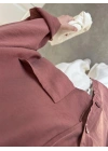 Tarçın Oversize Tensel Gömlek