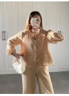 Viral Pinterest Karamel Müslin Takım