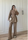 Vool Ham Keten Vizon Kimono Takım