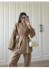 Vool Ham Keten Vizon Kimono Takım