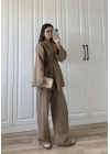 Vool Ham Keten Vizon Kimono Takım