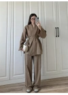 Vool Ham Keten Vizon Kimono Takım