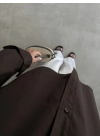 Yale Oversize Poplin Kahve Gömlek