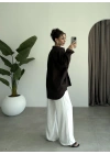 Yale Oversize Poplin Kahve Gömlek