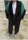 Zara Model Oversize Siyah Kaşe Kaban